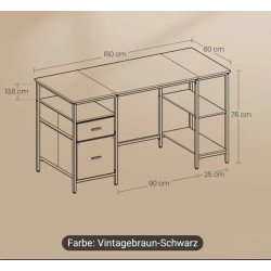Study table with Movable Drawers set